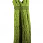Cupshe Green Women's Lace Slip Ruching Smocking Jumpsuit Dress Size 5 028
