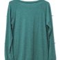 Women's Green Long Sleeve Shirt Size Medium  012