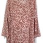 Belle by Kim Gravel Pink 2 Pc Pink Women's Sheer Tunic Top Tank Pullover 3X 047