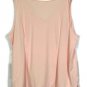 Belle by Kim Gravel Pink 2 Pc Pink Women's Sheer Tunic Top Tank Pullover 3X 047