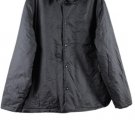 Stylus Black Men's Windbreaker Light Jacket Snap Button Closure XL