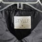 Stylus Black Men's Windbreaker Light Jacket Snap Button Closure XL