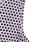 CJ Banks Women's  Multicolor Polka Dot Blouse Plated Neckline Sleeveless 1X  002