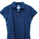 Hollister California Navy Women's Short Sleeve Shirt Collard Size Small  017