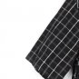 George Black Plaid Men's Short Sleeve Dress Shirt Button Down Medium 004