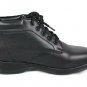 24 Hour Black Women's Amy Leather Lace Up Fashion Bootie Size 5 Wide Width