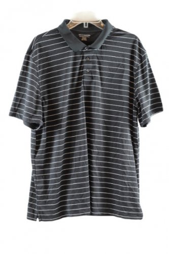 Amazon Essentials Striped Men's Polo Shirt Button Closure XL 010
