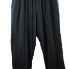 Woman Within Black Women's Sweatpants Pull On Elastic Front Side Pocket 22 056