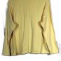 CJ Banks Yellow Women's Long Sleeve Top Blouse V Neck Pullover 2X 039