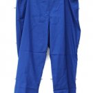 Ashley Stewart Cobalt Blue Women's Crop Pants Ankle Buttons Size Plus 18 009