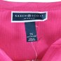 Karen Scott Pink Women's Henley Shirt Short Sleeve Pullover 2X 040