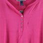 Karen Scott Pink Women's Henley Shirt Short Sleeve Pullover 2X 040