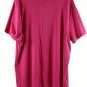 Karen Scott Pink Women's Henley Shirt Short Sleeve Pullover 2X 040