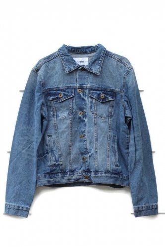 Fashion Nova Blue Men's Wally Denim Jean Jacket Size Medium   011