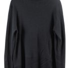 Preston & York Black Women's Ribbed Shirt Long Sleeve Pullover XL 018