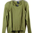 Venezia Jeans Green Women's 2 Piece Stretch Sweater & Sleeveless Blouse 18/20 11
