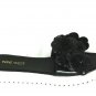 Nine West Black Women's Relly Flowered Slide Casual Sandals Open Toe 6 M