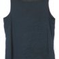Croft & Barrow Black Women's Tank Top Lace Trim Neckline Size 1X 013