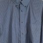Roundtree & Yorke Blue Men's Short Sleeve Dress Shirt Button Down Large 014