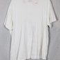 Bechamel White Women's Short Sleeve Top Shirt Butterfly Embellished Size XL 007