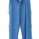 INC International Concepts Blue Women's Denim Pants High Rise Wide Leg L 011