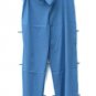 INC International Concepts Blue Women's Denim Pants High Rise Wide Leg L 011