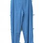 INC International Concepts Blue Women's Denim Pants High Rise Wide Leg L 011