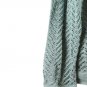 Draper's & Damon's Blue Women's Crochet Eyelit Pattern Cardigan Sweater 1X 039