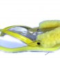 UGG LaaLaa Women's Yellow Flip Flops Thongs Ankle Strap Sheepkin Size 7 S077