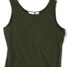 Worthington Essentials Green Women's Sleeveless Tank 1X 024