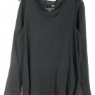 Venezia Black Women's 2Pc Sweatshirt Tank Set Outfit Size 18/20 045