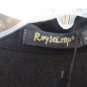 Roylamp Black Women's Summer Dress Front Button Closure Large 038