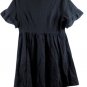 Roylamp Black Women's Summer Dress Front Button Closure Large 038