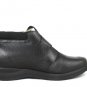 Dr Scholl's Double Air Pillo Women's Ankle Boots Black Leather Adjust Strap 10W