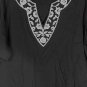 Cathy Daniels Black Women's Short Sleeve Top Blouse Embroidered 1X 041