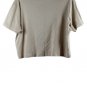 Liz Claiborne Tan Women's  Short Sleeve Cropped Shirt Pullover Large 017