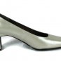 Allure Women's Tan Pump Shoes Heels Square Toe Slip On Size 9M