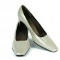 Allure Women's Tan Pump Shoes Heels Square Toe Slip On Size 9M