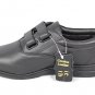24 Hour Comfort Black Women's Rhoda Leather Work Walking Shoes Size 5 Wide Width