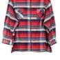 Denim & Co Multicolor Plaid Women's Sweater Hoody Front Zip Pockets Size 2X 047