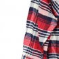 Denim & Co Multicolor Plaid Women's Sweater Hoody Front Zip Pockets Size 2X 047