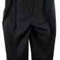Carole Little Black Women's Pull On Casual Pants Ruffle Bottom Side Zip 3X 056