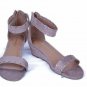 Report Women's Macala Nude Wedges Ankle Strap Back Zip All Man Made Size 8