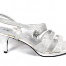 Apt 9 Crystal Silver Shimmer Women's Slingback Heels 9.5 Apt 9 Crystal Silver Shimmer Women's Slingback Heels 9.5