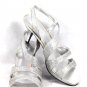 Apt 9 Crystal Silver Shimmer Women's Slingback Heels 9.5