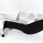 Apt 9 Crystal Silver Shimmer Women's Slingback Heels 9.5