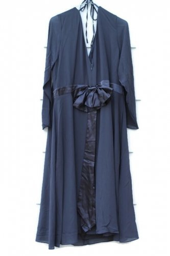 TFNC London Gray Women's Danielle Madi Dress Long Sleeve Size 24  016
