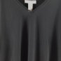Sag Harbor Black Women's Stretch Short Sleeve Blouse Top Pullover 2X 025