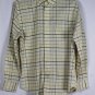 St John's Bay Yellow Check Men's Long Sleeve Dress Shirt Button Down Medium 003