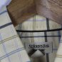 St John's Bay Yellow Check Men's Long Sleeve Dress Shirt Button Down Medium 003